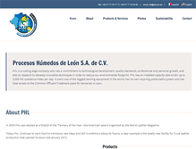 Tablet Screenshot of procesoshumedosdeleon.com